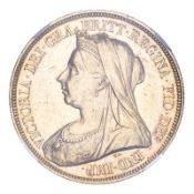 GREAT BRITAIN. Victoria, 1837-1901. 5 Pounds, 1893, London, 39.94 g. S-3872; KM-787. Older crowned