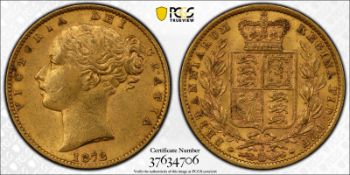 BRITISH COMMONWEALTH: AUSTRALIA. Victoria, 1837-1901. Sovereign, 1872 S, Sydney, Shield. 7.99 g. S-