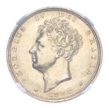 GREAT BRITAIN. George IV, 1820-30. Sovereign, 1825, London, 7.99 g. Fr-377; KM-696; Marsh-10; S-