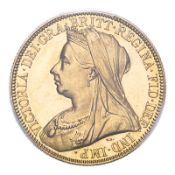 GREAT BRITAIN. Victoria, 1837-1901. 2 Pounds, 1893, London, Proof. 15.98 g. S-3873; KM-786. Older