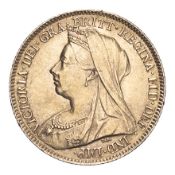 GREAT BRITAIN. Victoria, 1837-1901. Half-Sovereign, 1896, London, 3.99 g. Fr-397; KM-784; Marsh-491;