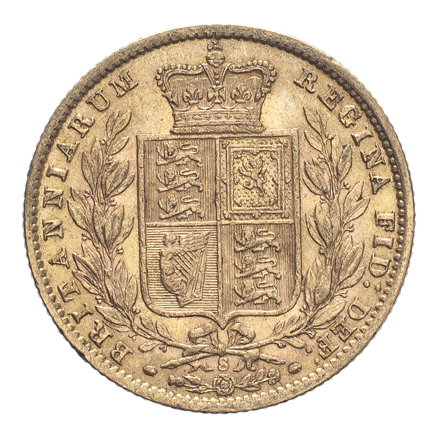 BRITISH COMMONWEALTH: AUSTRALIA. Victoria, 1837-1901. Sovereign, 1872 S, Sydney, Shield. 7.99 g. S- - Image 2 of 2