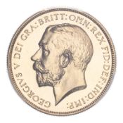 GREAT BRITAIN. George V, 1910-36. 2 Pounds, 1911, London, Proof. 15.98 g. S-3995; KM-821. Bare