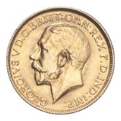 BRITISH COMMONWEALTH: AUSTRALIA. George V, 1910-36. Sovereign, 1916 M, Melbourne, 7.99 g. S-3999;