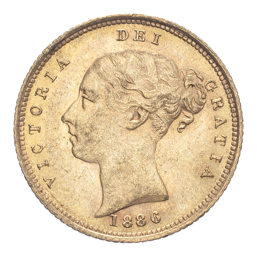 BRITISH COMMONWEALTH: AUSTRALIA. Victoria, 1837-1901. Half-Sovereign, 1886 S, Sydney, 3.99 g. KM-