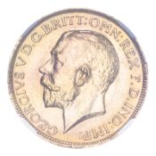 BRITISH COMMONWEALTH: CANADA. George V, 1910-36. Sovereign, 1911 C, Ottawa, 7.99 g. KM 20. In secure
