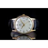 GENTLEMENS TISSOT VISODATE WRISTWATCH, circular silver dial with hour markers, date at 3 0'clock,