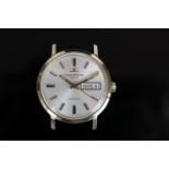 GENTLEMANS 18K JAEGER LE COULTRE CLUB HEAD ONLY,1154300, SN E300....,round,silver dial with gold