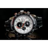 GENTLEMEN'S SEIKO CHRONOGRAPH SPORTURAV198-0AAO, round, white dial with illuminated hands,