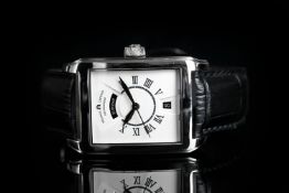 GENTLEMEN'S MAURICE LACROIX AQ19071, oblong, white dial with silver hands, black arabic markers, day