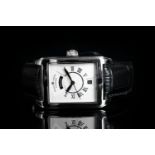 GENTLEMEN'S MAURICE LACROIX AQ19071, oblong, white dial with silver hands, black arabic markers, day