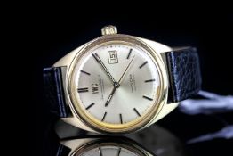 GENTLEMEN'S IWC SCHAFFHAUSEN YACHT CLUB 18ct GOLD AUTOMATIC WRISTWATCH, circular light gold dial