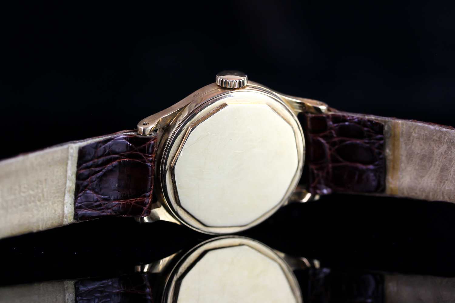 GENTLEMEN'S RARE 18K PATEK PHILIPPE CALATRAVA 2451, CIRCA 1950s, round, silver dial with gold hands, - Image 3 of 4