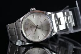 GENTLEMENS ROLEX OYSTER PERPETUAL 'SIGMA DIAL' WRISTWATCH REF. 1002, circular silver sigma dial with
