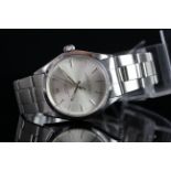 GENTLEMENS ROLEX OYSTER PERPETUAL 'SIGMA DIAL' WRISTWATCH REF. 1002, circular silver sigma dial with