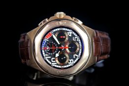 GENTLEMEN'S GIRARD PERREGAUX 18CT GOLD BMX ORACLE RACING LTD EDITION CHRONOGRAPH 23/150 REF.