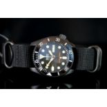 GENTLEMANS CUSTOMISED PRO HUNTER STYLE SEIKO SKX007 FROM ARTIFICE HOROWORKS,round, black dial with