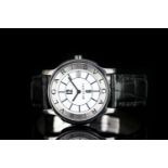 GENTLEMENS BVLGARI SOLOTEMPO DATE WRISTWATCH, circular white sector dial with a date window at 3,