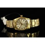 GENTLEMENS TUDOR PRINCE OYSTERDATE WRISTWATCH REF. 7996/1, circular silver dial with gold and