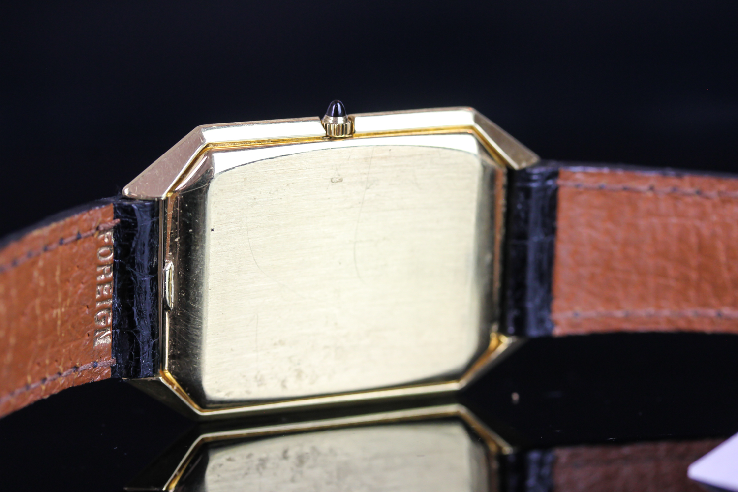 GENTLEMEN'S OMEGA CONSTELLATION OVERSIZE WRISTWATCH, rectangular champagne dial with a raised - Image 4 of 4