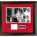 Niki Lauda, White card hand signed clearly in black marker by Niki Lauda (died 2019)Presented with a