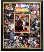 Michael J Fox, A stunning Back to the future presentation hand signed by Michael J Fox. This