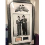 Laurel and Hardy signed card