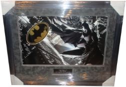 Bob Kane, Batman foil Hand signed by the creator of Batman Bob Kane, Presented with a Batman