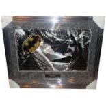 Bob Kane, Batman foil Hand signed by the creator of Batman Bob Kane, Presented with a Batman