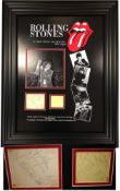 Rolling Stones, 2 album pages signed by The Rolling Stones - Wyman, Richards, Watts & Jagger.