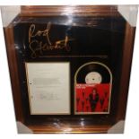 Rod Stewart, Original contract (carridge of goods for tour) signed by Rod Stewart. Professionally