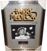 Barry Manilow, 12x8 photo signed by Barry Manilow. Autograph obtained at the Landmark Hotel London