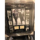 Lovely clear Duel signed piece of Kray Memorabillia, complete with AFTAL certificate of