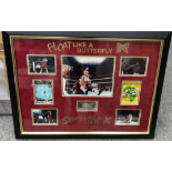 ALI V GEORGE FOREMAN SIGNED PHOTO FROM RUMBLE IN THERE JUNGLE