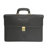 Loewe Black Attache CaseLoewe atache case black colour with gold hard wear, calf skin, caviar