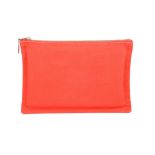 Hermes Yachting PM Hand Pouch, canvas coral coloured puch, W 220 x H 150 x D 8mm, Hermes Zip and