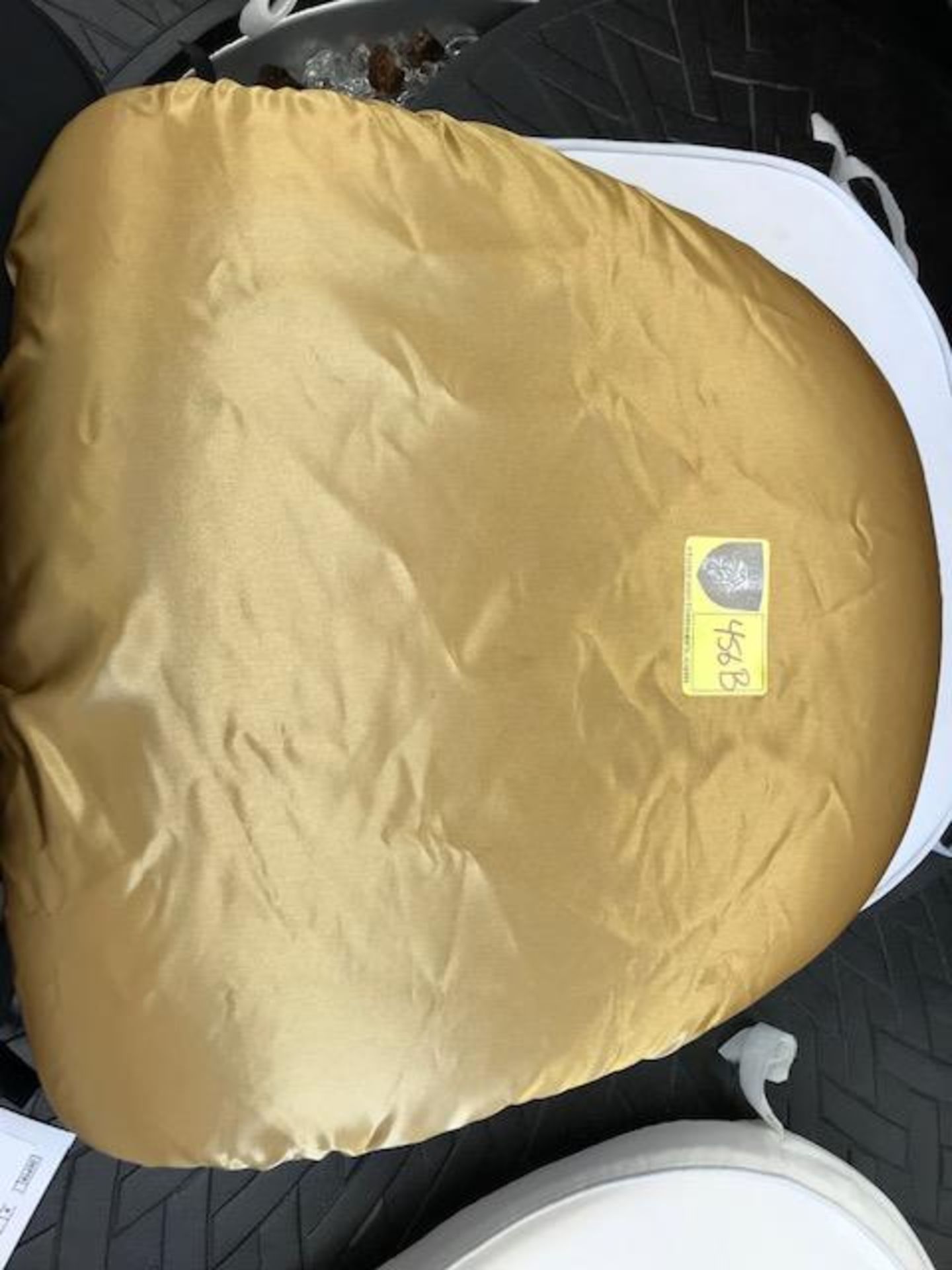 Hard Pad Cover, Bright Gold Bridal Satin