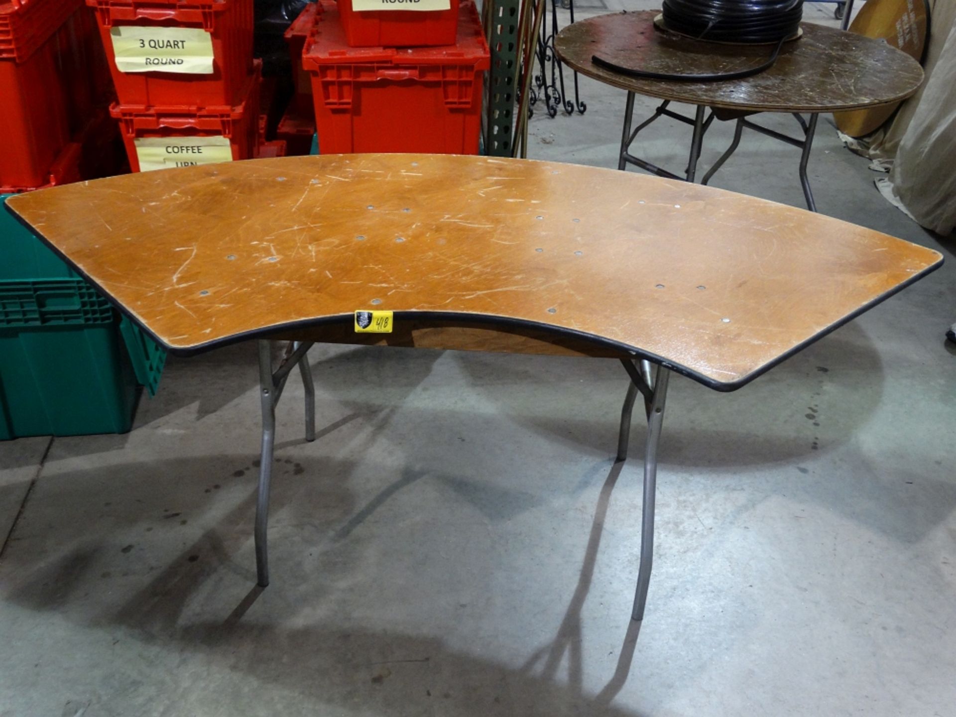 Table, Serpentine - 60" Plywood Top