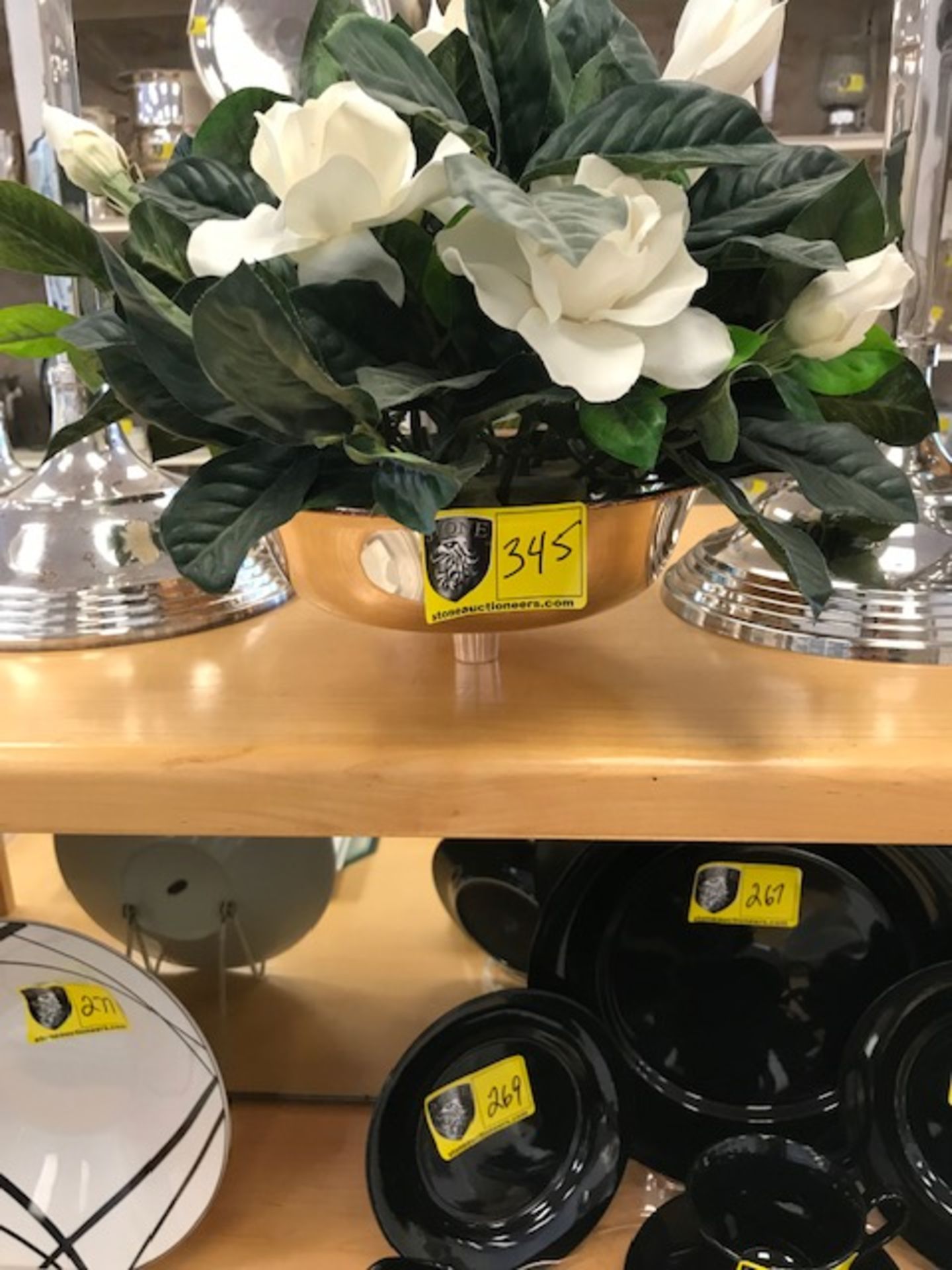 Silver Candelabra, 9" Flower Bowl