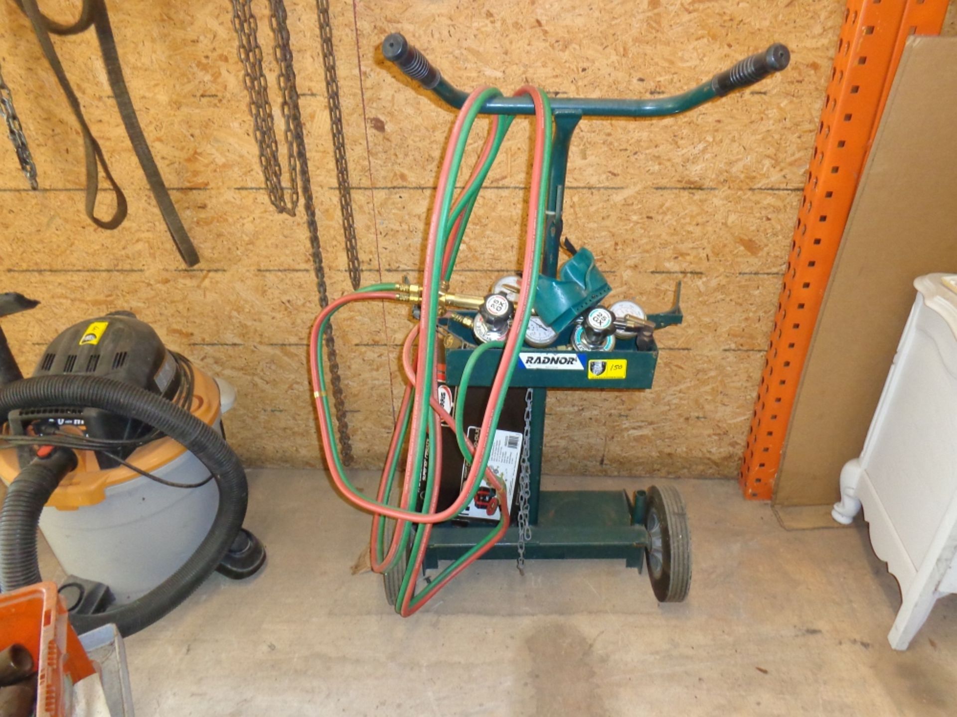 HARRIS ACETYLENE TORCHES AND CART