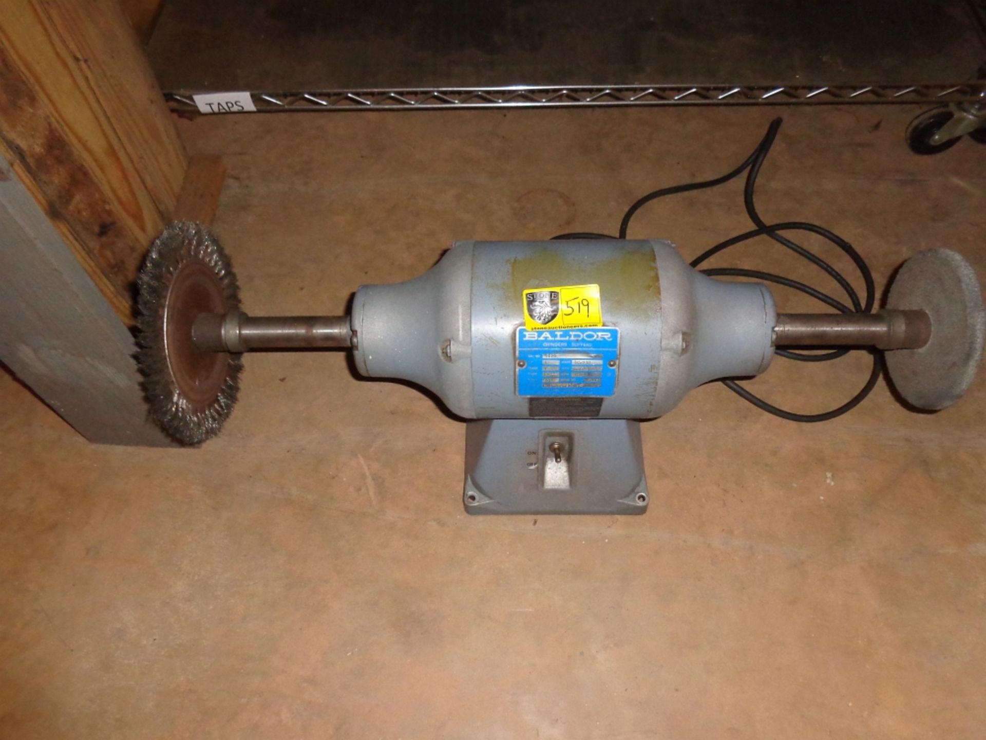 BALDOR 407B GRINDER BUFFER 1HP 115V