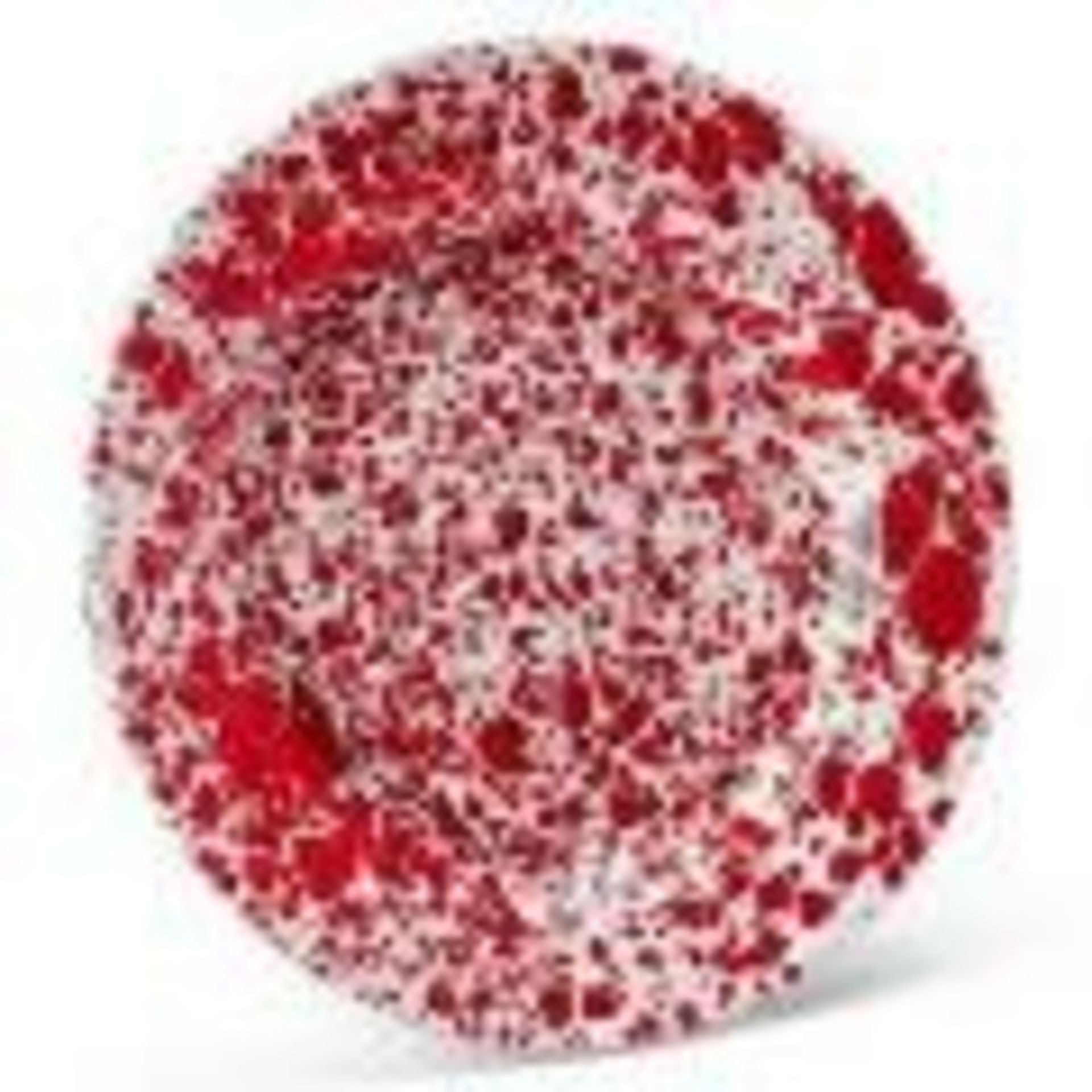 GRANITEWARE 6" PLATE/BOWLS, RED