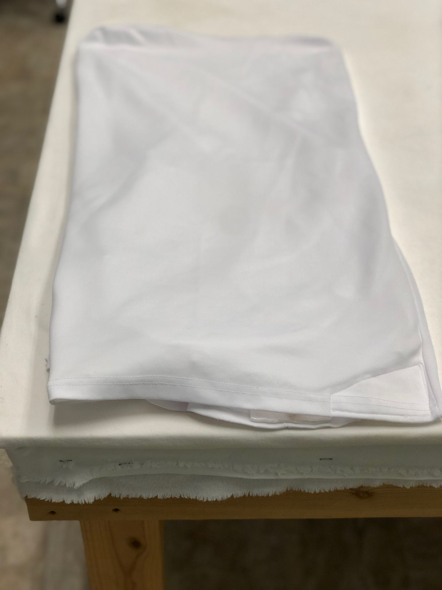 SPANDEX - WHITE, 6' TABLE