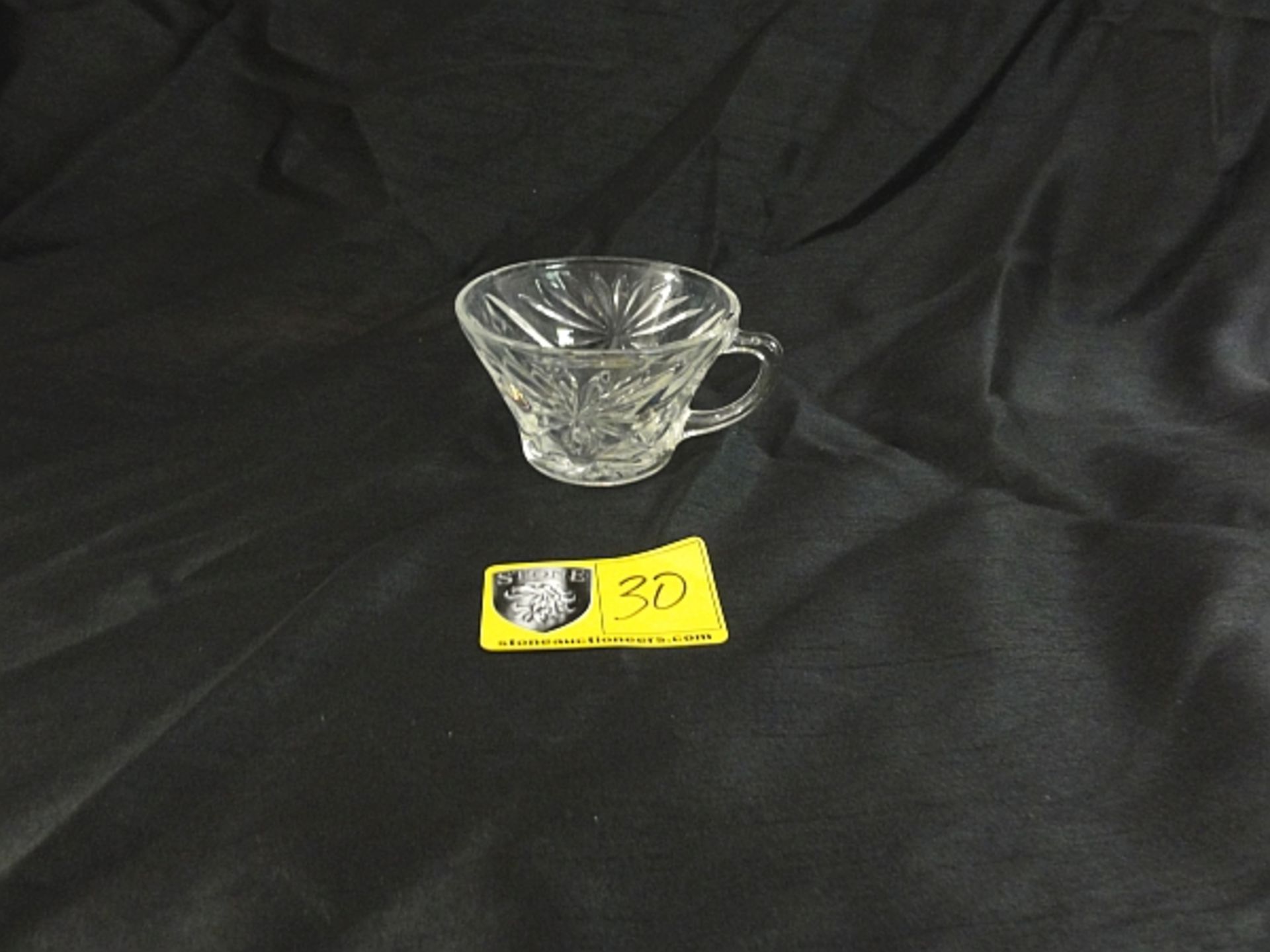 LOT OF 68 CUT GLASS PUNCH CUP- LOT COMES IN 4 CRATES BILLED @ $15 EA