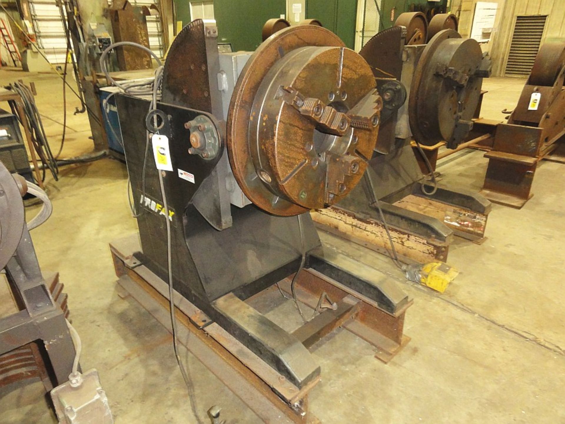 Profax Welding Positioner, Mdl WP-1000, 1,200 lb. cap., 22" Plate w/ 20" 3-jaw, SN WP10-2707