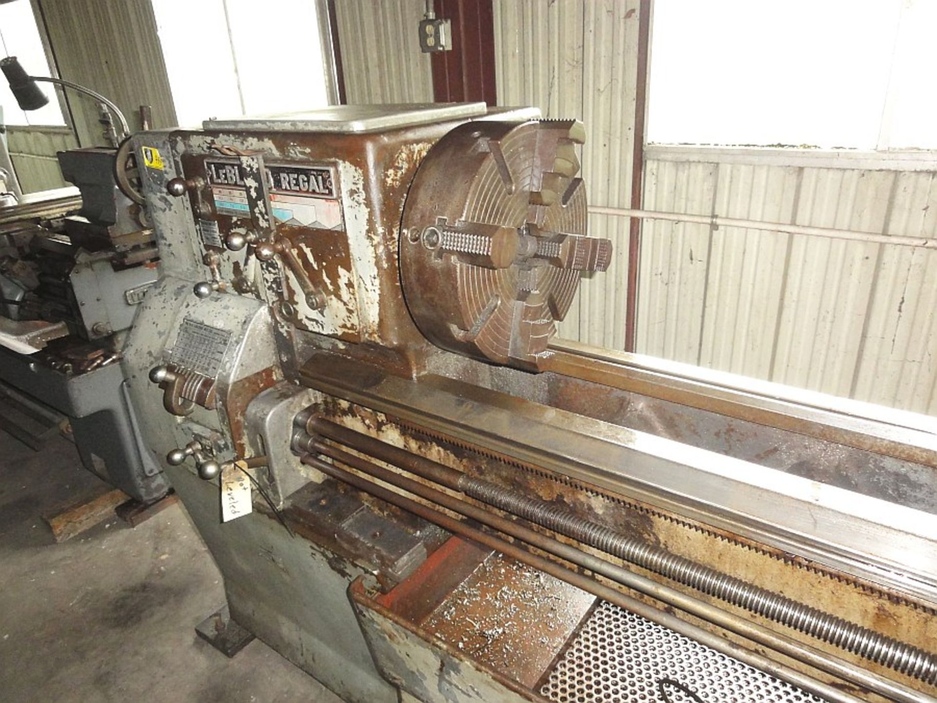 LeBlonde Engine Lathe, 17" Swing x 80" Centers, 102" Bed, 15" 4-jaw Chuck, Taper Attachment, - Image 2 of 3