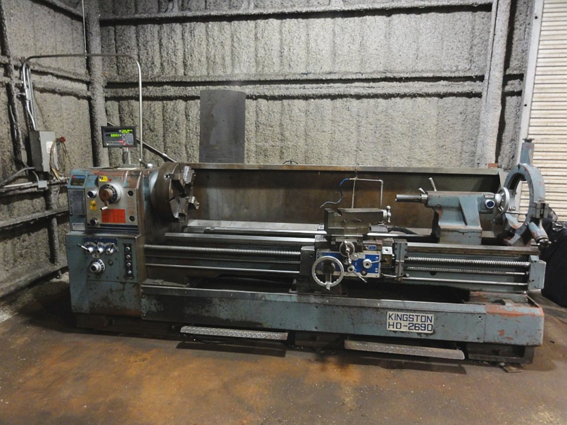 Kingston HD2690 Gap Bed Engine Lathe, 26" Swing x 90" Center, 3" Spindle Hole, 18" 3-jaw Chuck, 13 -