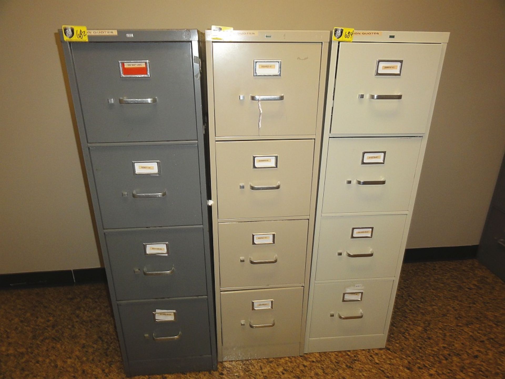 4-Drawer Metal Files (Khaki)