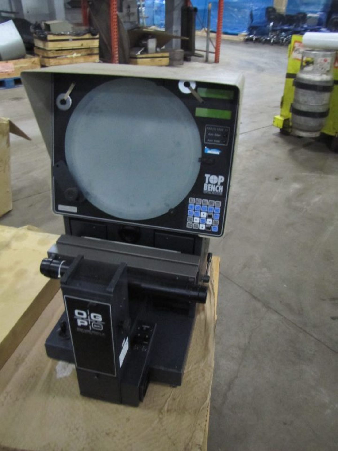 14” OGP Optical Gaging Products Model Top Bench Optical Comparator, S/N: TB08061346, Mfg., 1996,