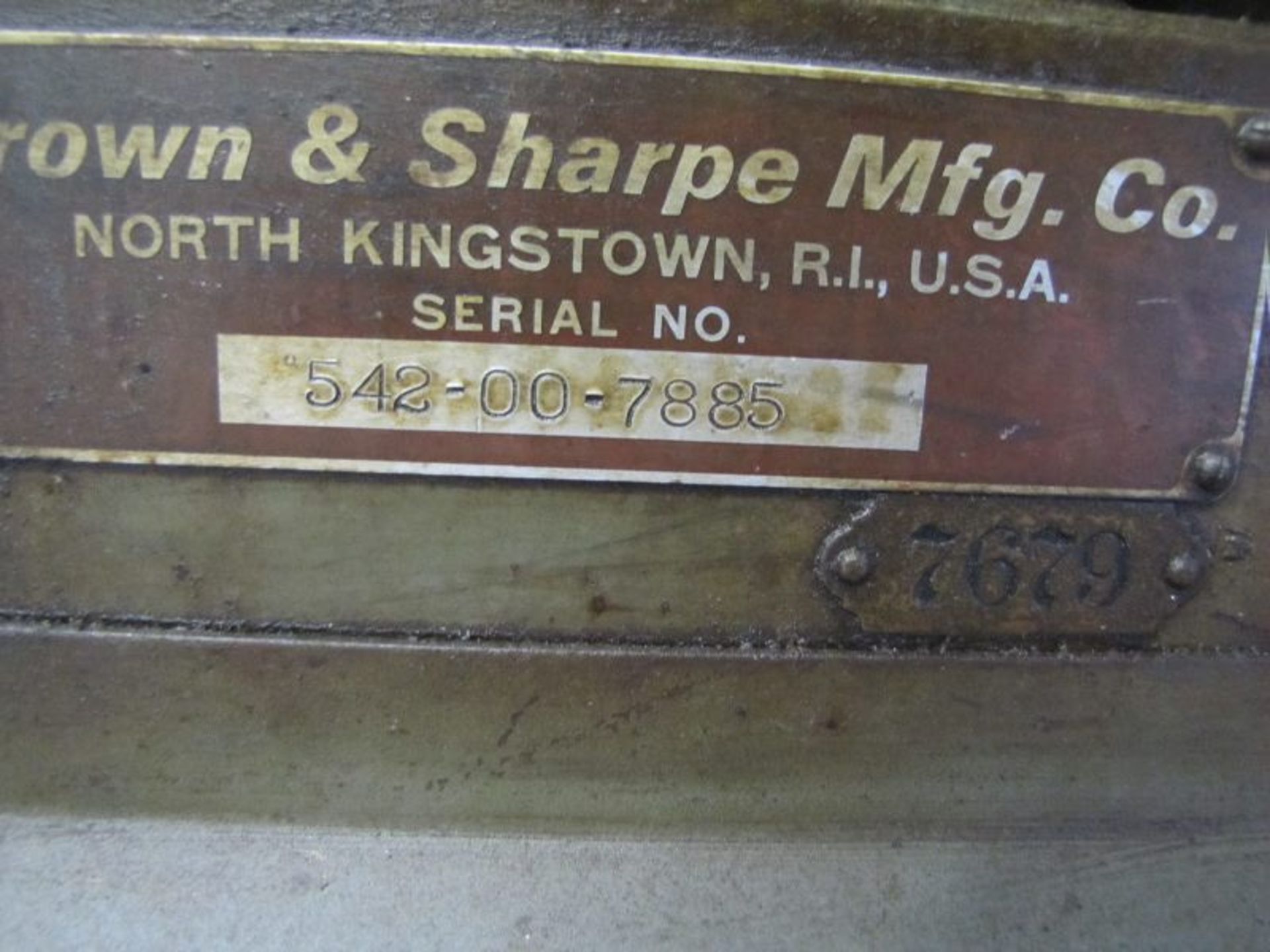 Brown & Sharpe #00, 4 Speed Automatic Screw Machine, S/N: 542-00-7885, ¾” Capacity, - Image 2 of 11